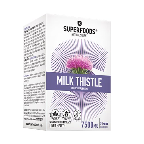 superfoods milk thistle caps n50