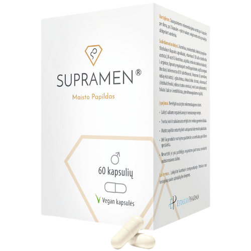 Vyrų reprodukcinei sistemai ir vaisingumi SUPRAMEN 60 kaps. | Mano Vaistinė Vyrų reprodukcinei sistemai ir vaisingumi SUPRAMEN 60 kaps. | Mano Vaistinė