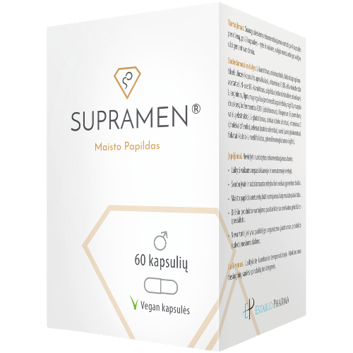 Vyrų reprodukcinei sistemai ir vaisingumi SUPRAMEN 60 kaps. | Mano Vaistinė Vyrų reprodukcinei sistemai ir vaisingumi SUPRAMEN 60 kaps. | Mano Vaistinė