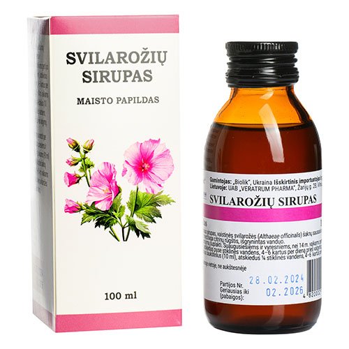 Svilarožių sirupas, 100ml | Mano Vaistinė