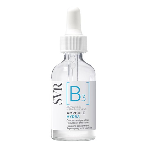 Veido serumai ir ampulės Koncentruotas drėkinamasis serumas SVR AMPOULE [B3] HYDRA, 30 ml | Mano Vaistinė