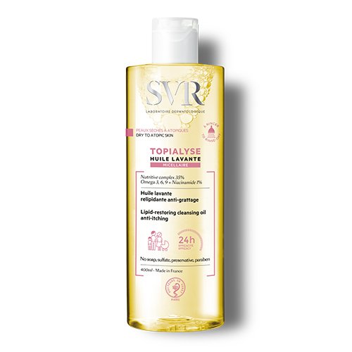 SVR micelinis prausimosi aliejus TOPIALYSE HUILE LAVANTE MICELLAIRE, 400 ml