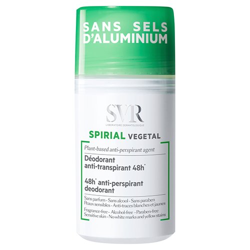 Augalinio pagrindo rutulinis antiperspirantas SVR SPIRIAL VEGETAL, 50 ml | Mano Vaistinė