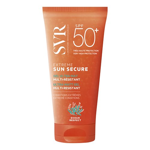 Apsauga nuo saulės  Vandeniui itin atsparus apsauginis veido gelis nuo saulės SVR SUN SECURE EXTREME SPF50+, 50 ml | Mano Vaistinė