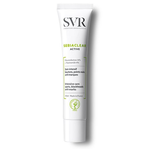 SVR veido kremas nuo aknės mišriai ir riebiai odai SEBIACLEAR ACTIVE, 40 ml