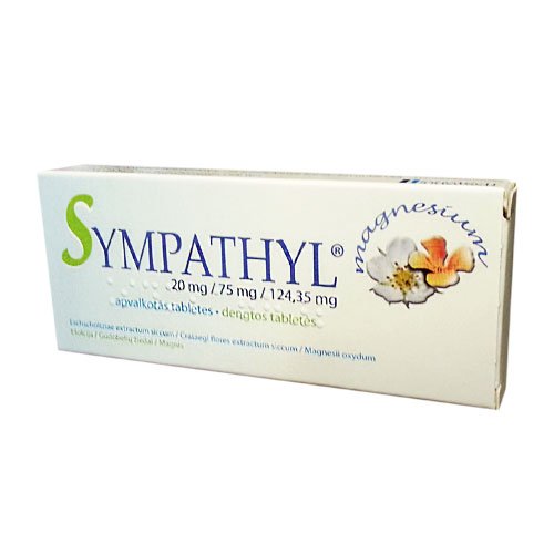 Augalinės kilmės preparatas nervų sistemai Sympathyl tabletės, N40 | Mano Vaistinė