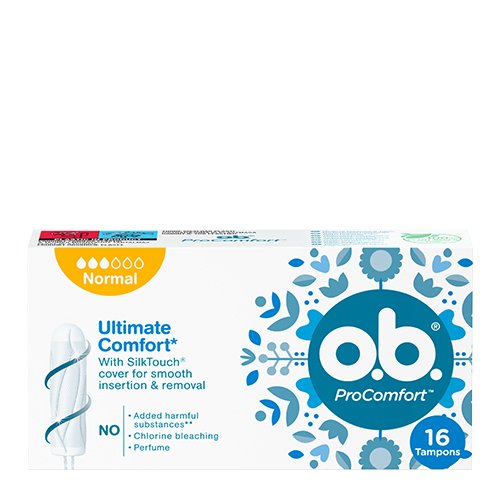 Higieniniai tamponai O.B. Pro Comfort Normal tamponai, N16 | Mano Vaistinė