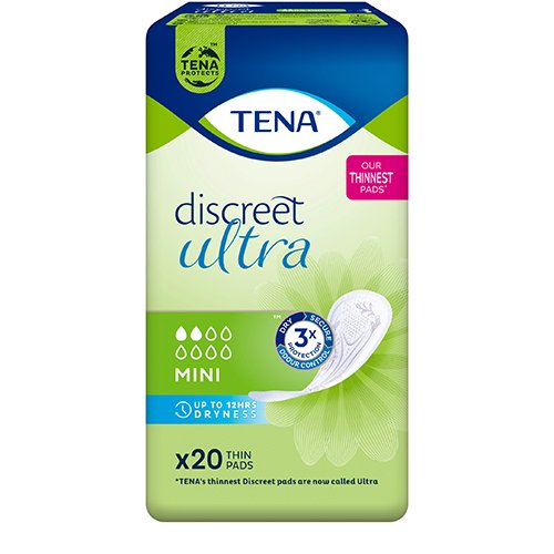 TENA Discreet Pad Mini įklotai, 20 vnt. | Mano Vaistinė