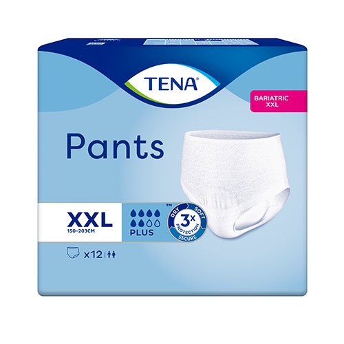 Sauskelnės, kelnaitės ir įklotai TENA Pants Bariatric Plus XXL sauskelnės N12 792862 | Mano Vaistinė
