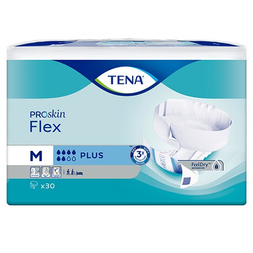 Sauskelnės suaugusiems TENA sauskelnės Flex Plus (M), suaugusiems, N30 | Mano Vaistinė