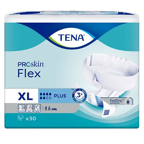 Sauskelnės suaugusiems Tena sauskelnės Flex Plus (XL), suaugusiems, N30 | Mano Vaistinė