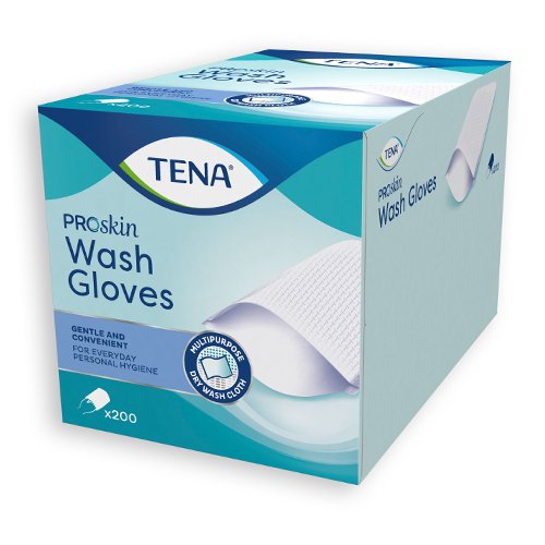TENA Wash Glove plaunamosios pirštinės N200 | Mano Vaistinė