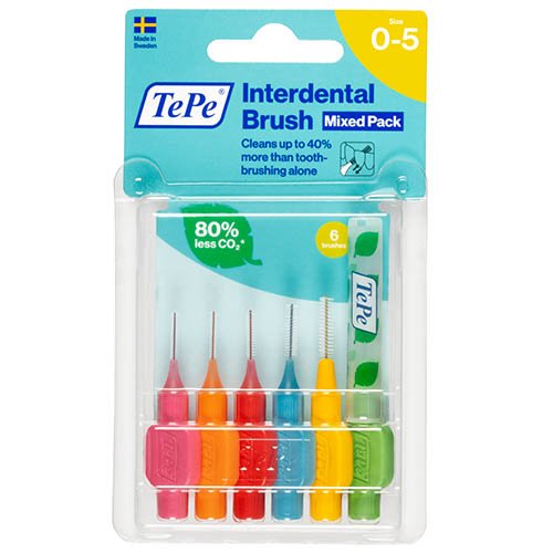 Oral hygiene products TePe toothbrushes for interdental, various sizes, N6 | Mano Vaistinė