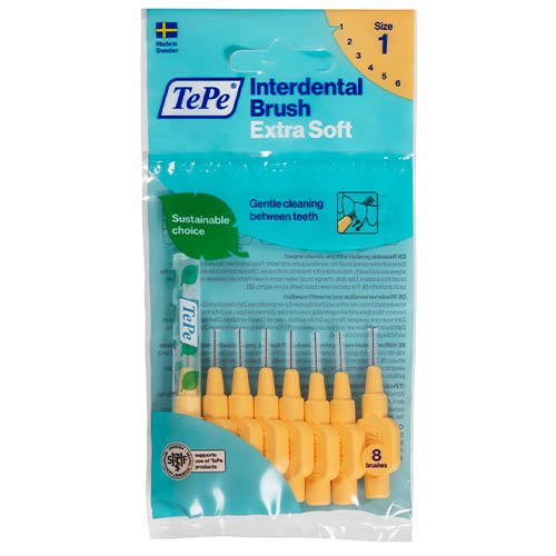 Interdental brushes The brush is very soft 0.45 mm, orange, N8 | Mano Vaistinė