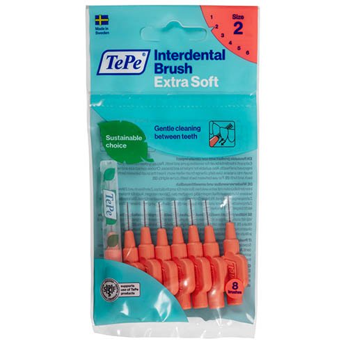 Interdental brushes The brush is very soft, 0.5 mm, red, N8 | Mano Vaistinė