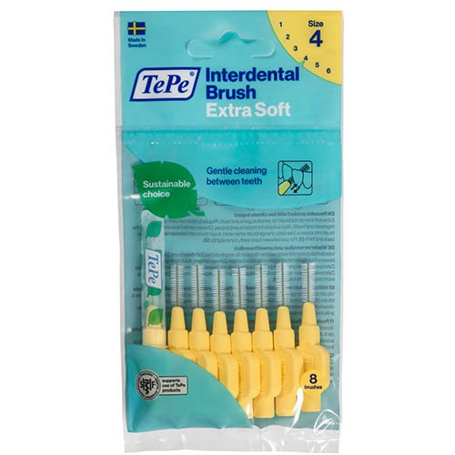 Interdental brushes The brush is very soft 0.7 mm, yellow, N8 | Mano Vaistinė