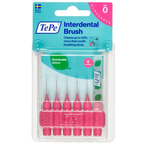 Interdental brushes Putty brushes 0.4 mm, pink, N6 | Mano Vaistinė