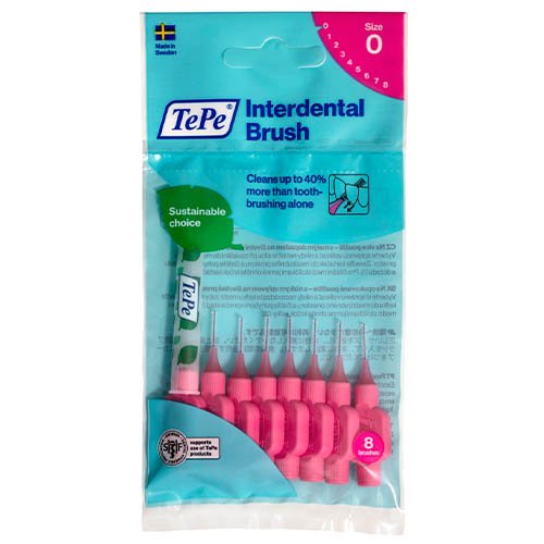 Interdental brushes Putty Brushes 0.4 mm, pink, N8 | Mano Vaistinė