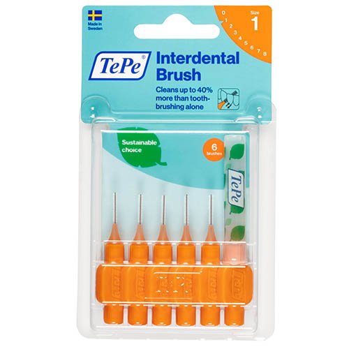 Interdental brushes Putty brushes 0.45 mm, orange, N6 | Mano Vaistinė