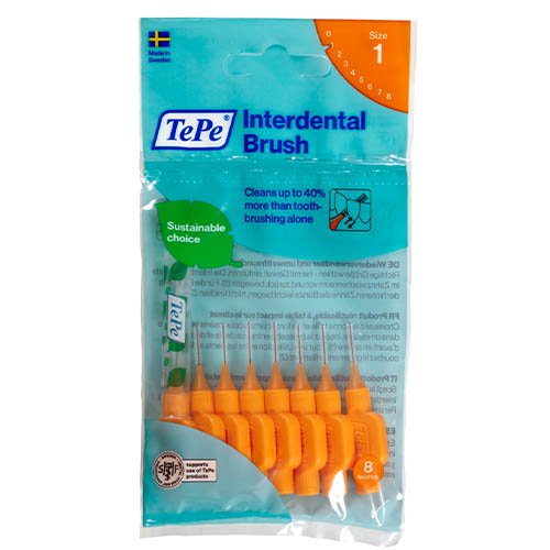 Interdental brushes Putty brushes 0,45 mm, orange, N8 | Mano Vaistinė