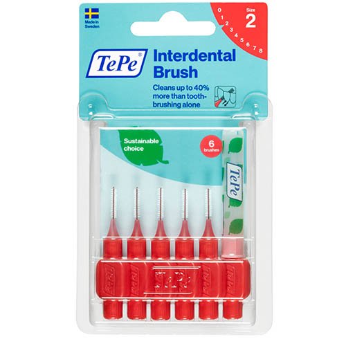 Interdental brushes Putty Brushes 0.5 mm, red, N6 | Mano Vaistinė