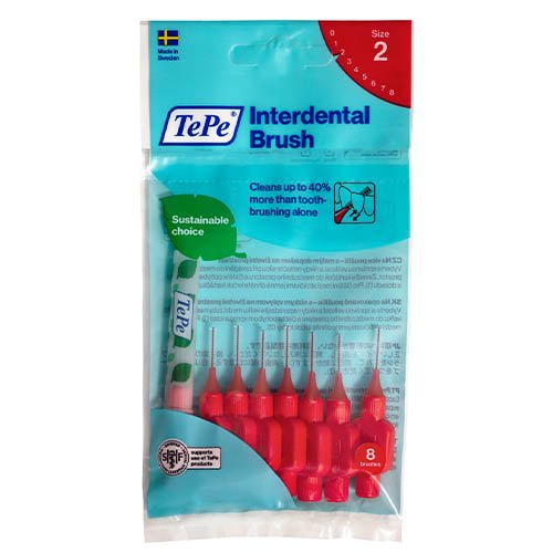 Interdental brushes Putty brushes 0.5 mm, red, N8 | Mano Vaistinė