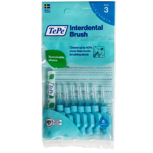 Interdental brushes Putty brushes 0.6 mm, blue, N8 | Mano Vaistinė