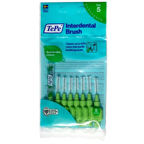 Interdental brushes Putty brushes 0.8 mm, green, N8 | Mano Vaistinė