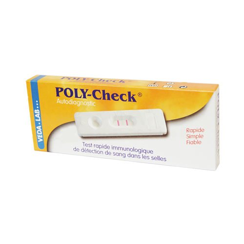 Testas Testas Veda Poly-Check slapto kraujavimo išmatose nustatymui, N1 | Mano Vaistinė