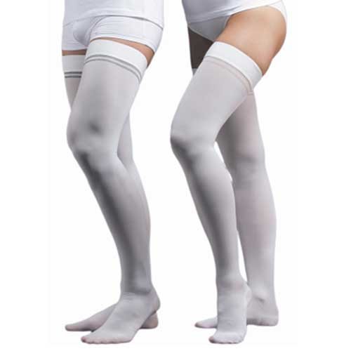 Kompresinės kojinės Tonus Elast Hospital 0403 1 dydis (2 ūgis) kompresinės kojinės iki kirkšnies baltos spalvos | Mano Vaistinė