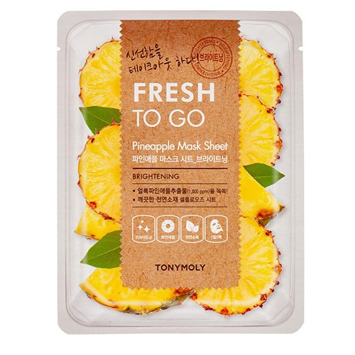 TonyMoly Fresh To Go Pineapple Mask Sheet Lakštinė veido kaukė su ananasu 22g TonyMoly Fresh To Go Pineapple Mask Sheet Lakštinė veido kaukė su ananasu 22g