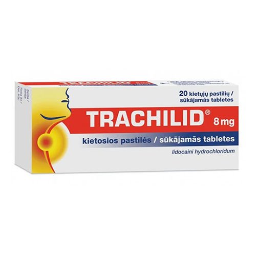 Trachilid 8mg kietosios pastilės, N20 | Mano Vaistinė