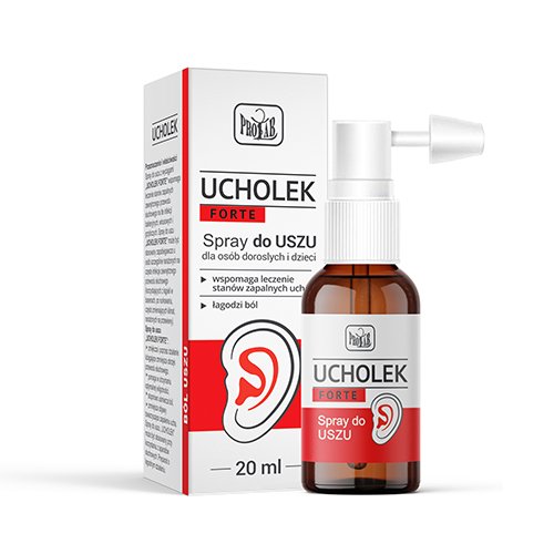 Ucholek Forte purškalas ausų skausmui malšinti 20 ml