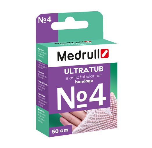 Tinklinis tvarstis žaizdai Medrull Ultratub tinklinis tvarstis Nr. 4 (galvai, šlauniai, krūtinei, klubams) N1 | Mano Vaistinė