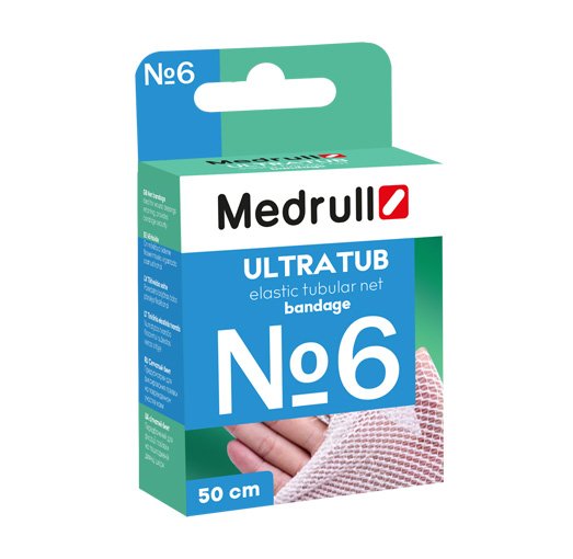 Tinklinis tvarstis žaizdai Medrull Ultratub tinklinis tvarstis Nr. 6 (galvai, šlauniai, krūtinei, klubams) N1 | Mano Vaistinė