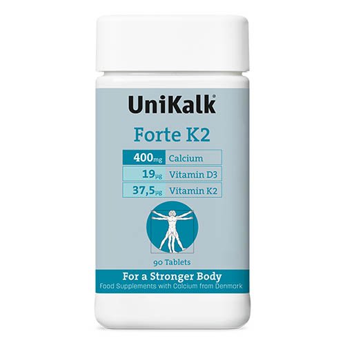 UniKalk Calcium Forte K2 tabletės N90 | Mano Vaistinė