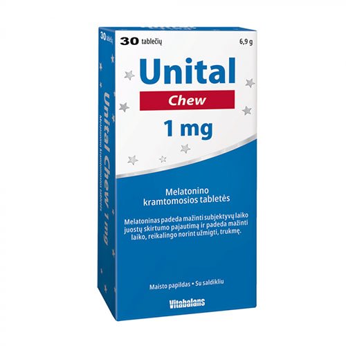 Unital Chew 1 mg tabletės N30 | Mano Vaistinė