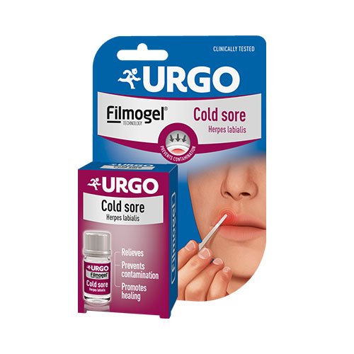 Preparatas pūslelinei gydyti Urgo Cold Sore gelis pūslelinei, 3 ml | Mano Vaistinė