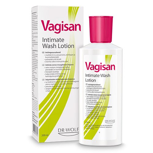 Intymios higienos prausiklis Vagisan Intimate Wash Lotion intymios higienos prausiklis moterims, 200 ml | Mano Vaistinė