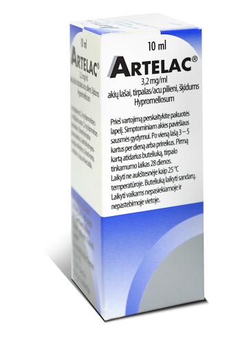 Drėkinamieji akių lašai Artelac drėkinamieji akių lašai 3.2 mg / ml, 10 ml | Mano Vaistinė