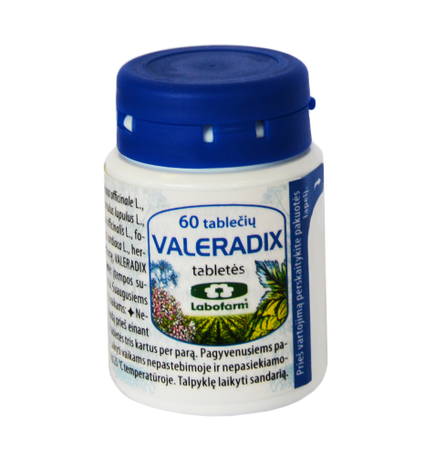 Preparatas nervų sistemai Valeradix tabletės, N60 | Mano Vaistinė