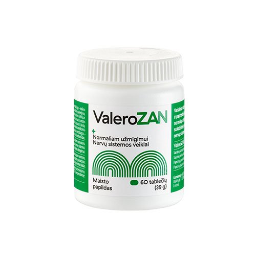 Maisto papildas nervų sistemai Valerozan tabletės, N60 | Mano Vaistinė