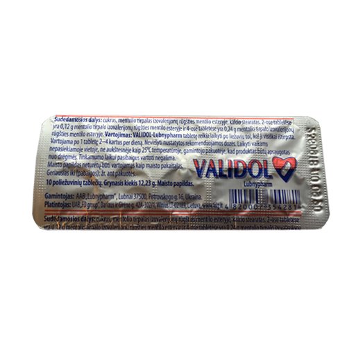 validol lubnypharm tab n10