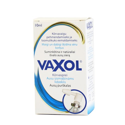 Ausų priežiūros priemonė Vaxol ausų purškalas, 10 ml | Mano Vaistinė