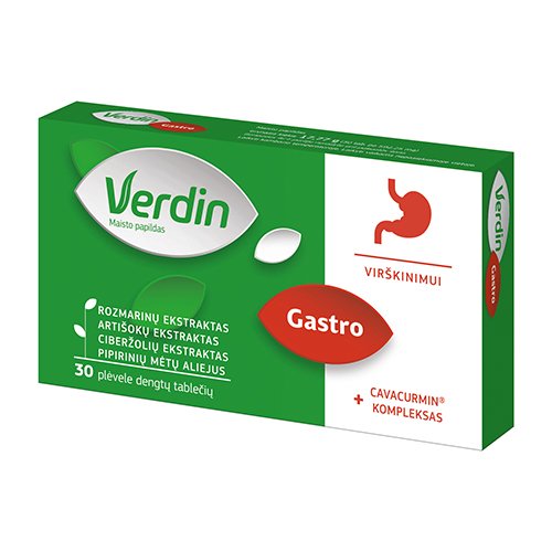 Verdin Gastro tabletės, N30