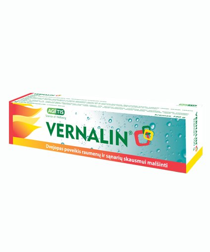 Kremas nuo raumenų ir sąnarių skausmo Vernalin kremas 5%/1%/10%, 100 g | Mano Vaistinė