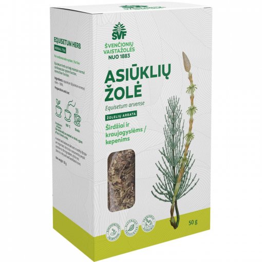 Širdies ir kraujagyslių sistemai Žolelių arbata ŠVF ASIŪKLIŲ ŽOLĖ, 50 g | Mano Vaistinė