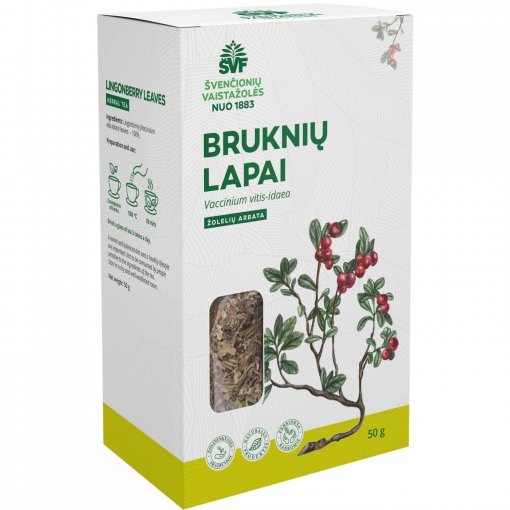 Šlapimo sistemai Žolelių arbata ŠVF BRUKNIŲ LAPAI, 50 g | Mano Vaistinė