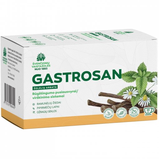 Arbatos ir vaistažolės Gastrosan žolelių arbata 1.5 g, N20 (AC) | Mano Vaistinė