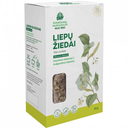 Liepų žiedai, žolelių arbata 50g ŠVF | Mano Vaistinė